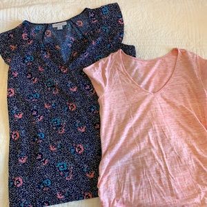 *SOLD. Spring/summer maternity shirts - L